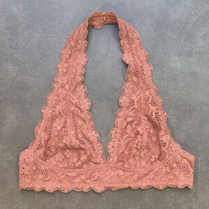 Free People Lace Halter Bralette